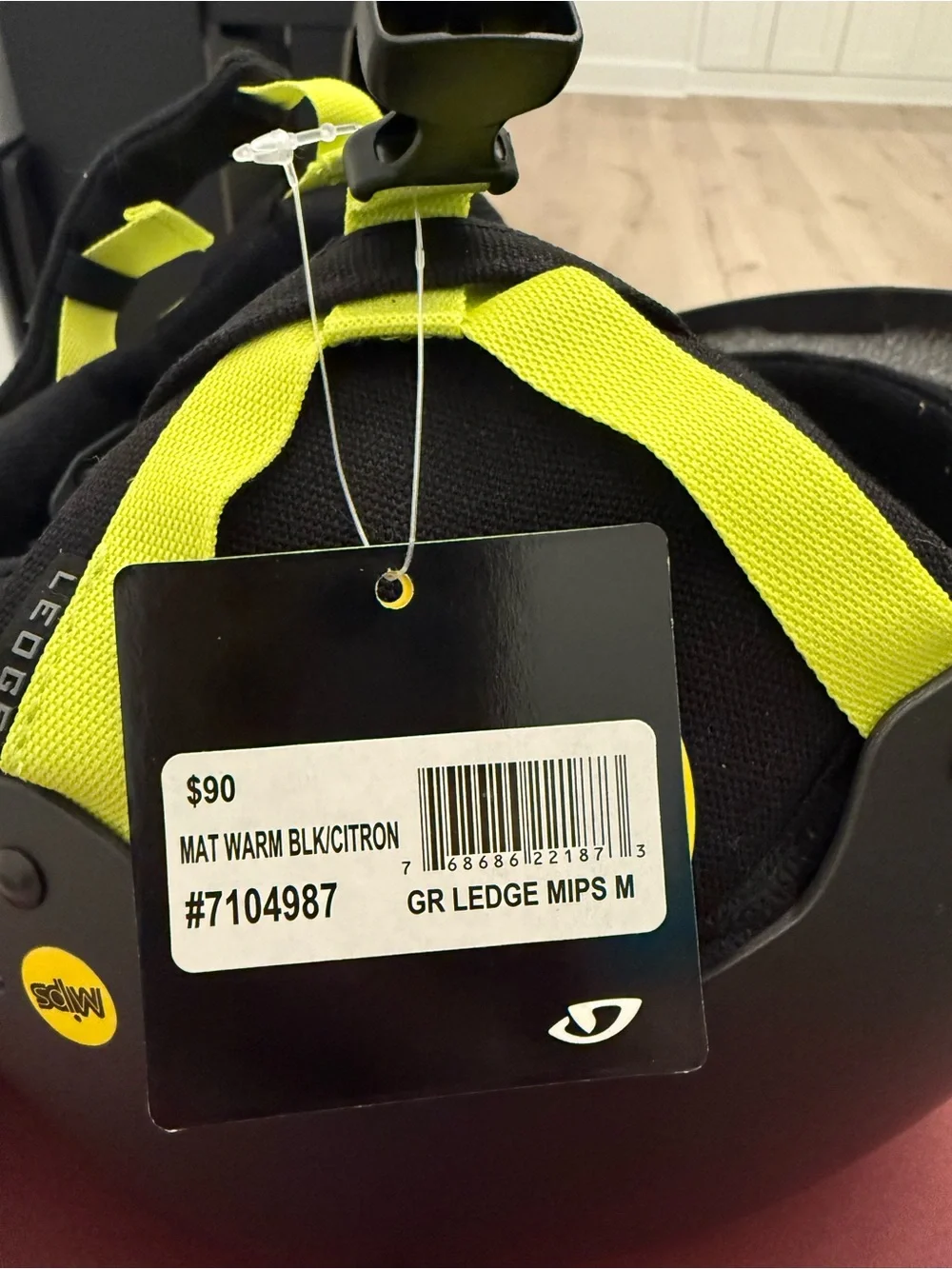 NEW - Giro Matte Black Helmet with Neon Yellow Accents - M - Adult